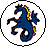 heraldic seahorse